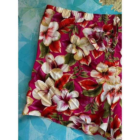 COPY - Vintage Victoria’s Secret Sleep Shorts Small Tropical Floral Gold Label - Picture 4 of 8